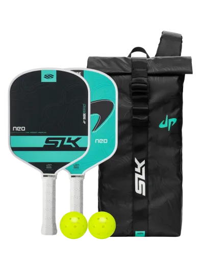 Dude Perfect SLK Neo Fiberglass Pickleball Paddle Bundle